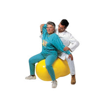 Physio-Roll mit Ballsegmenten in Gelb, zum Abstützen und Üben