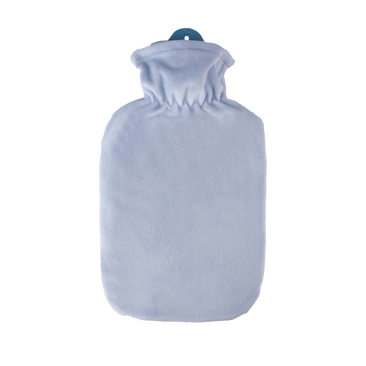 Wärmflasche mit Flauschbezug, hellblau, 2,0 l