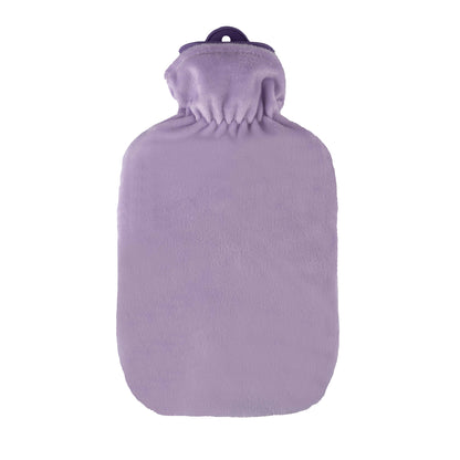 Wärmflasche mit Flauschbezug, lila, 2,0 l