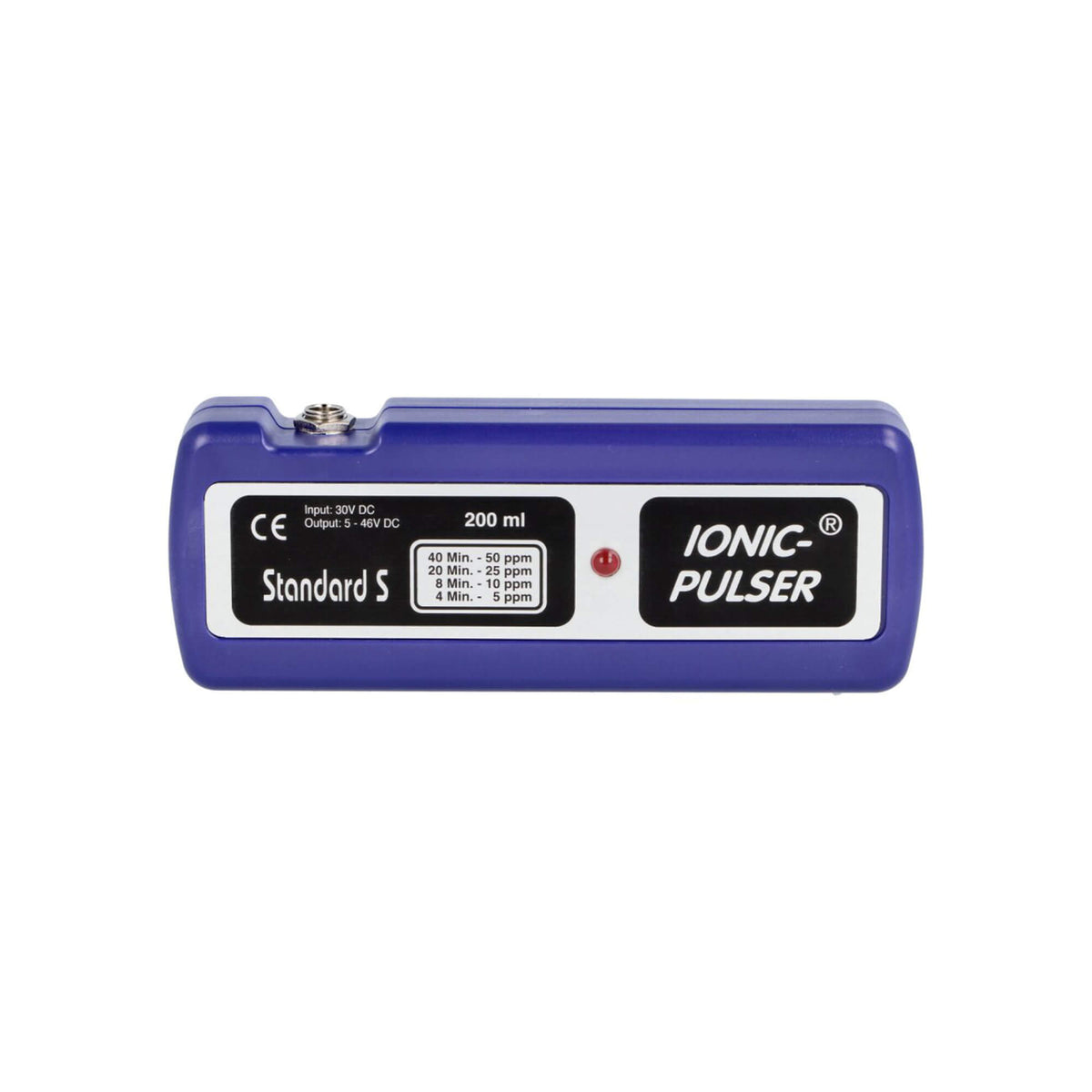 Elektrolysegerät Medionic Ionic-Pulser® Standard S, blaues Handgerät mit Typenschild
