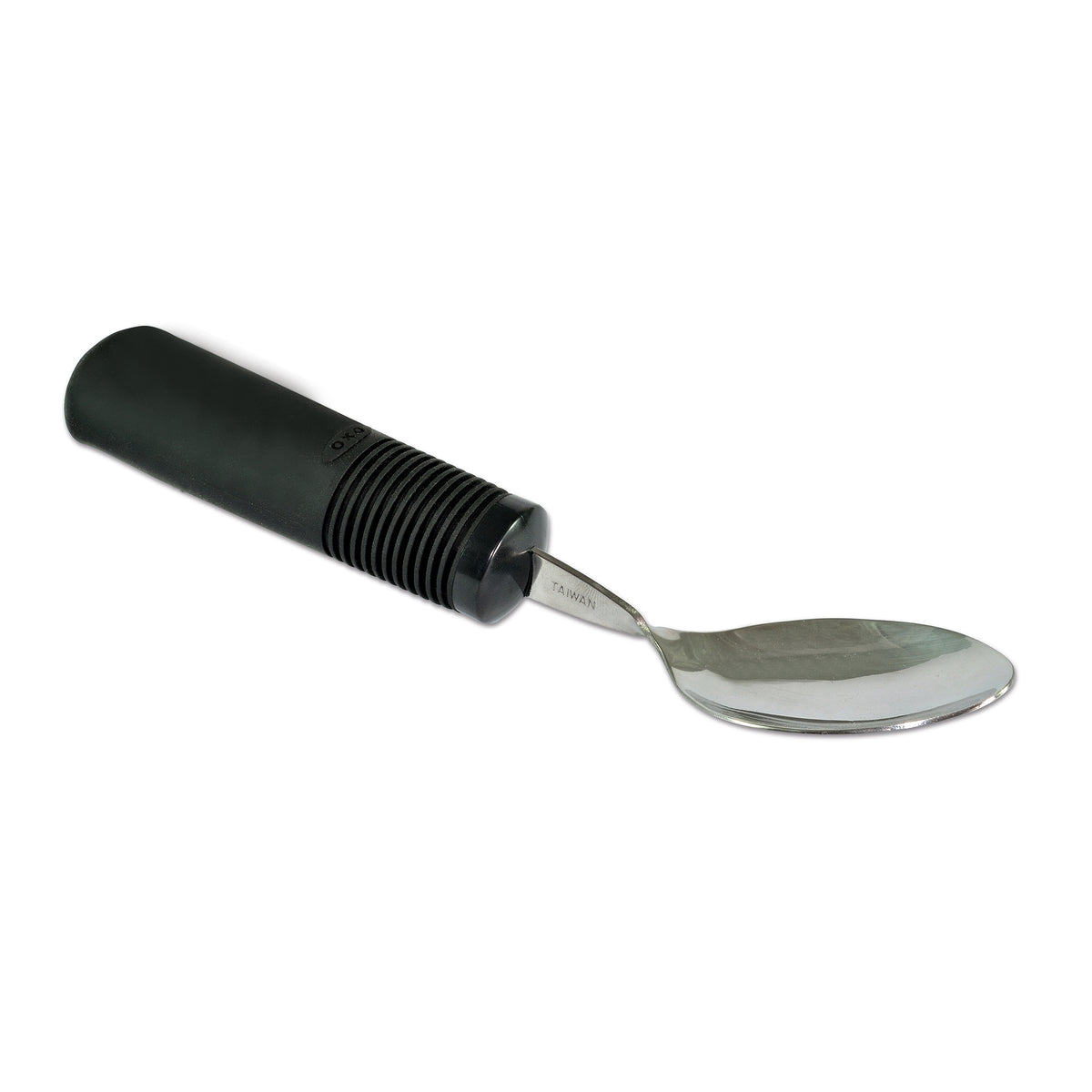 Big-Grip Gewichtslöffel mit schwarzem Griff und Edelstahlschale