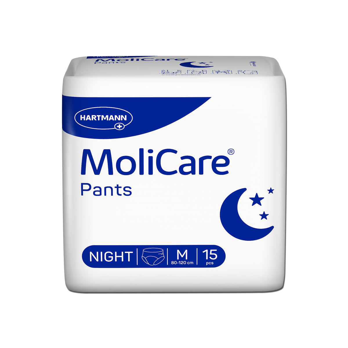 MoliCare® Inkontinenz-Schutzpants Packung NIGHT M, 15 Stk (80–120 cm).
