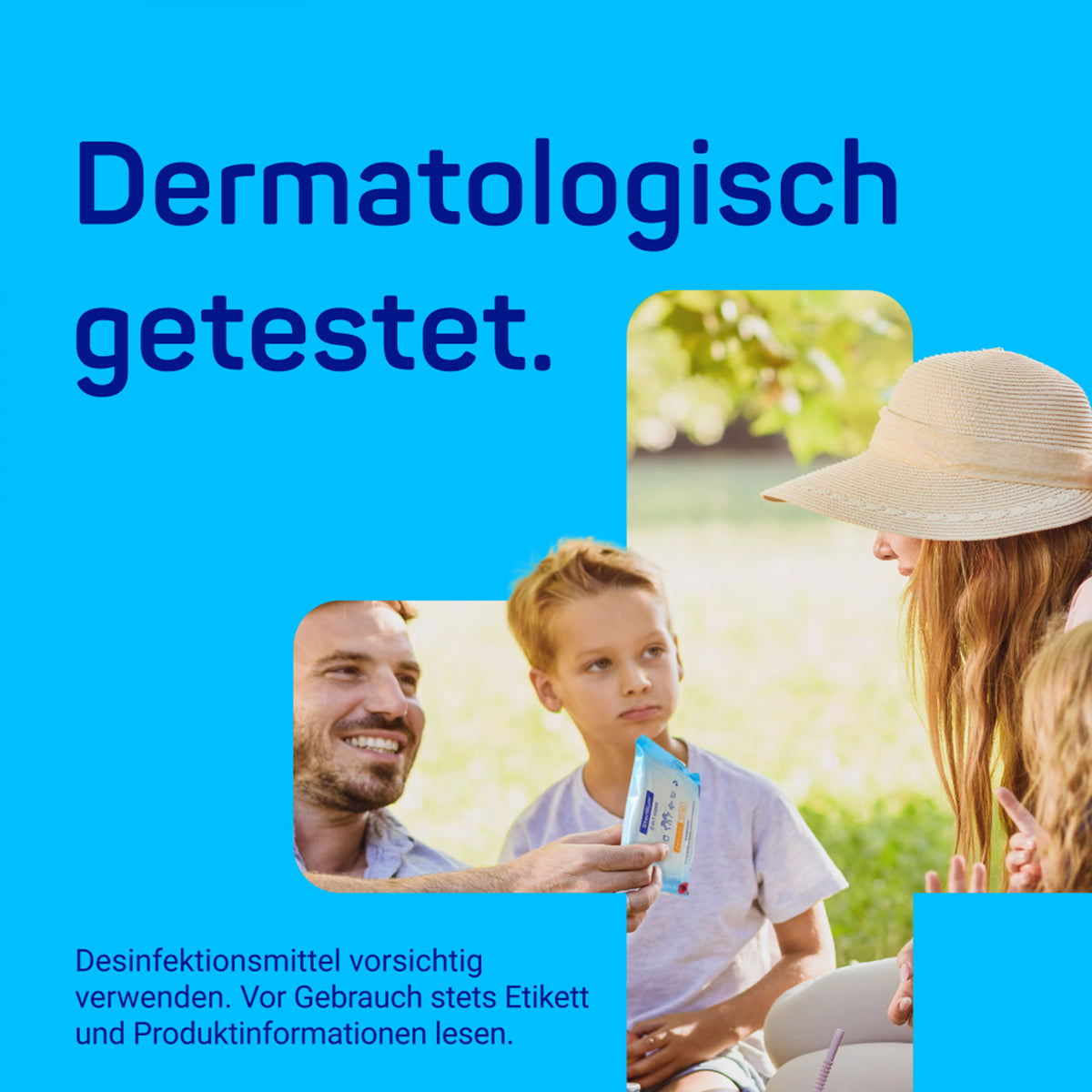 Sterillium® 2-in-1 Desinfektionstücher, dermatologisch getestet, praktisches To-Go-Format