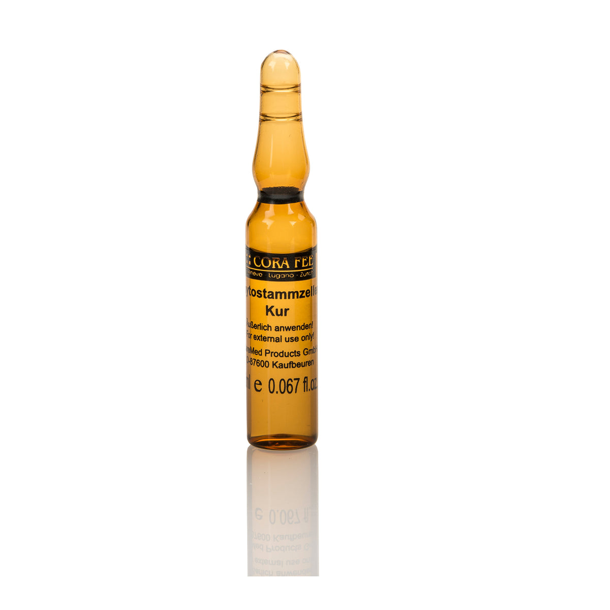 Cora Fee Phyto-Stammzellen-Ampulle, bernsteinfarben, mit Etikett