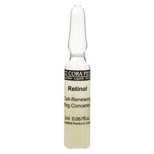 Cora Fee Retinol-Ampulle, Glas mit Etikett „Retinol“ und 2 ml
