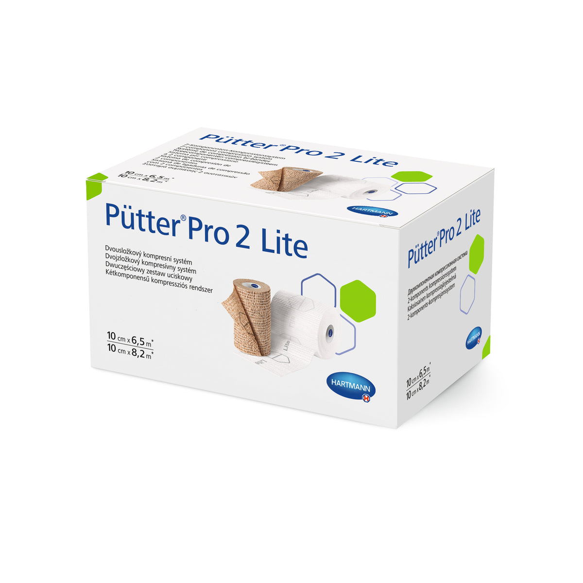 Binden-Set Hartmann Pütter® Pro 2 Lite: Kartonverpackung mit Rollen