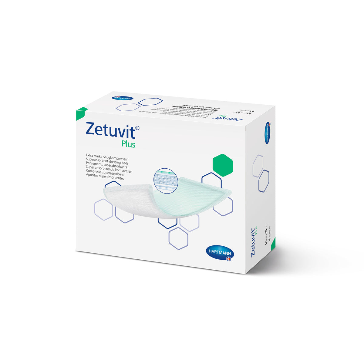 Sterile Zetuvit® Plus Wundauflage 15x20 cm, einzeln verpackt (Box)