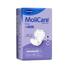 MoliCare Form +SIZE Windelpackung, violettfarbene Faltschachtel mit 18 Stück