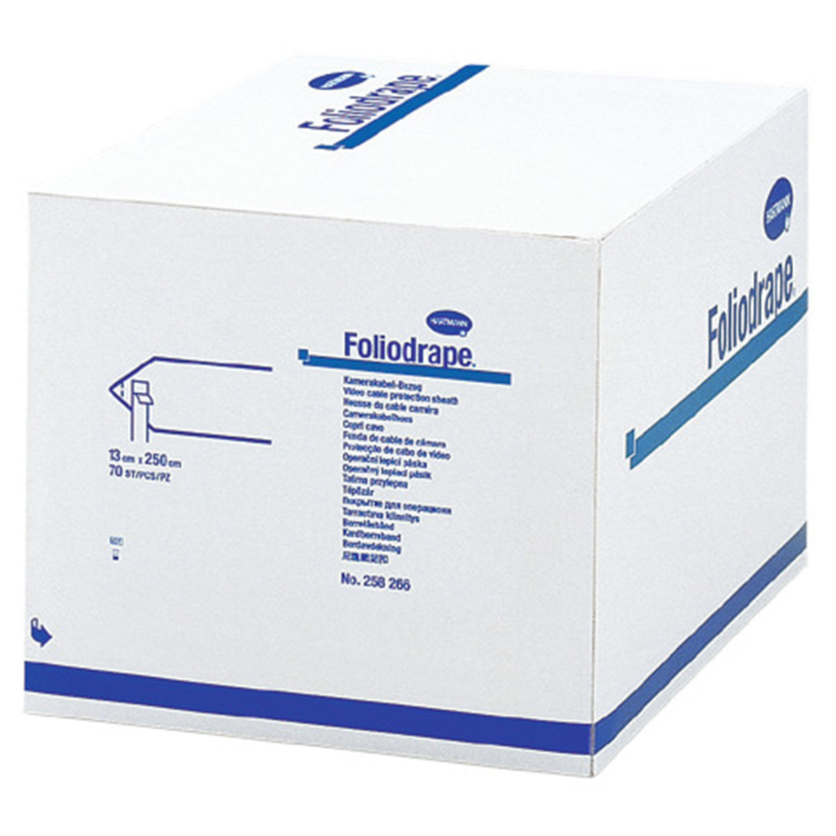 Hartmann Foliodrape® Kamerakabel-Bezüge Packung, weiß, Folie, ca. 13×250 cm