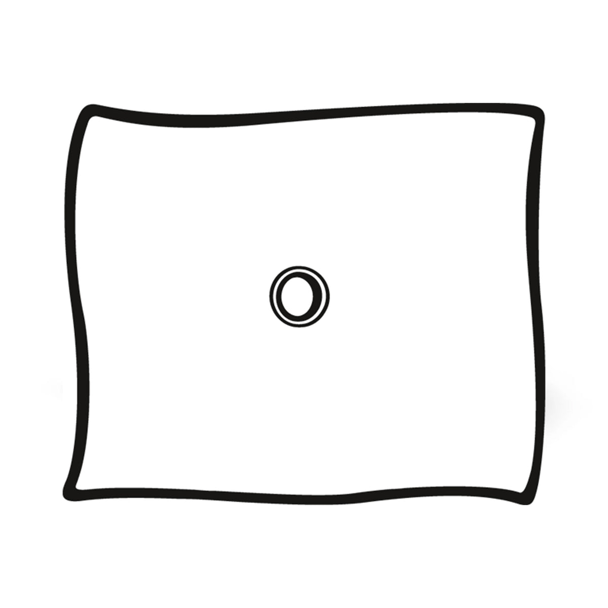 Elastische Manschette für Foliodrape mit rundem Ausschnitt und Ringöffnung