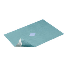 Hartmann Foliodrape® Epiduraltuch, 60×90 cm, türkisfarben, mit Aussparung