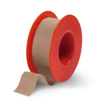 Spulenpflaster-Rollen auf rotem Kern, beige Klebeband 2,5 cm x 9,2 m (12 Stück)