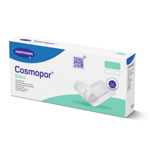 Hartmann Cosmopor steriler Wundverband in weiß-blauer Packung, Seitenansicht