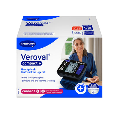 Blutdruckmessgerät Veroval® Compact+ Connect für Handgelenk, Verpackung