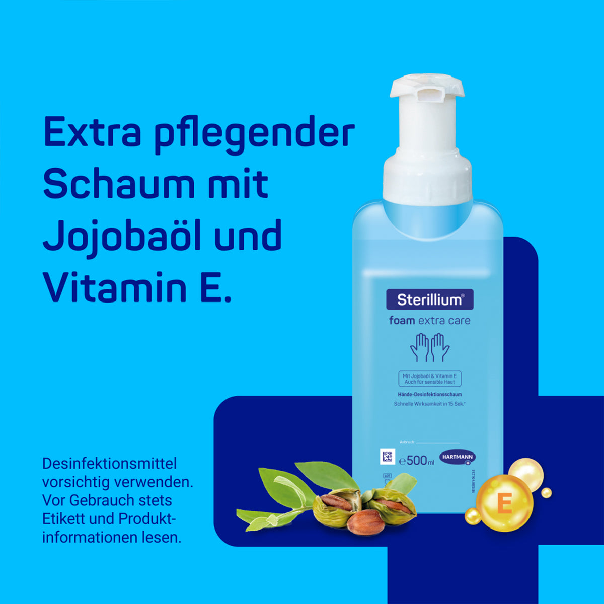 Hartmann Sterillium® foam extra care Spenderflasche mit Pumpe, extra pflegender Schaum
