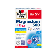 Doppelherz aktiv Magnesium + B12 500 Depot, 30 2-Phasen-Depot-Tabletten