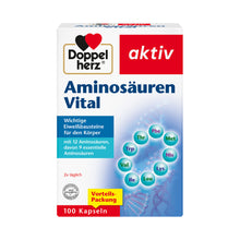 Doppelherz aktiv Aminosäuren Vital Kapselverpackung, 100 Kapseln, blau-rot