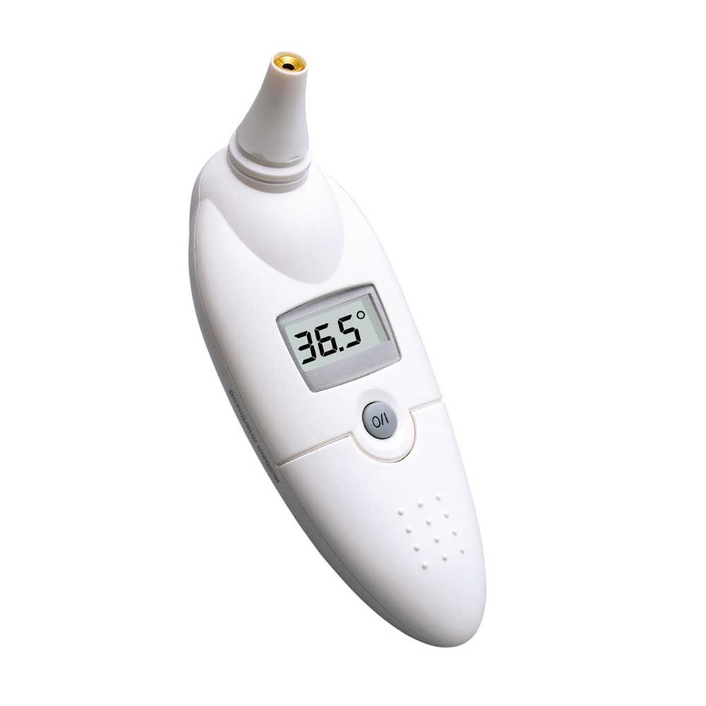 Infrarot-Ohrthermometer bosotherm, Display 36,5 °C und Ein-/Aus-Taste