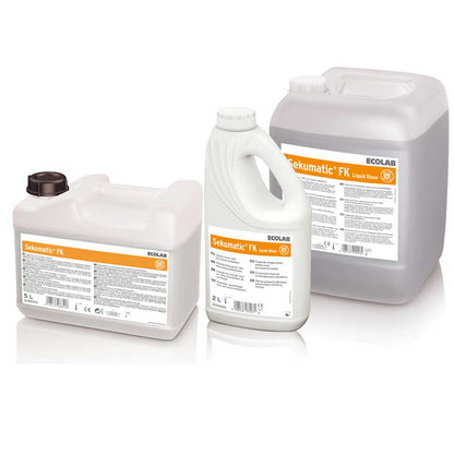 Ecolab Sekumatic FK Klarspüler Kanister, 5 l, mit Verschluss und Frontetikett