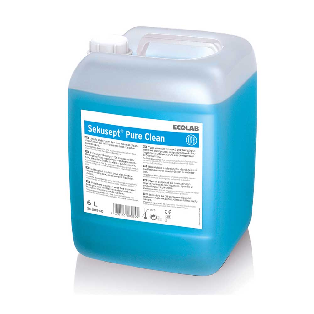 Instrumentendesinfektion Sekusept Pure Clean, 6‑l-Kanister mit Griff, blau/weiß