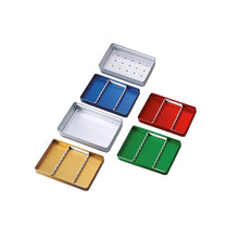 Aluminium-Deckel für Mini-Tray, gelocht, silber, flache rechteckige Form