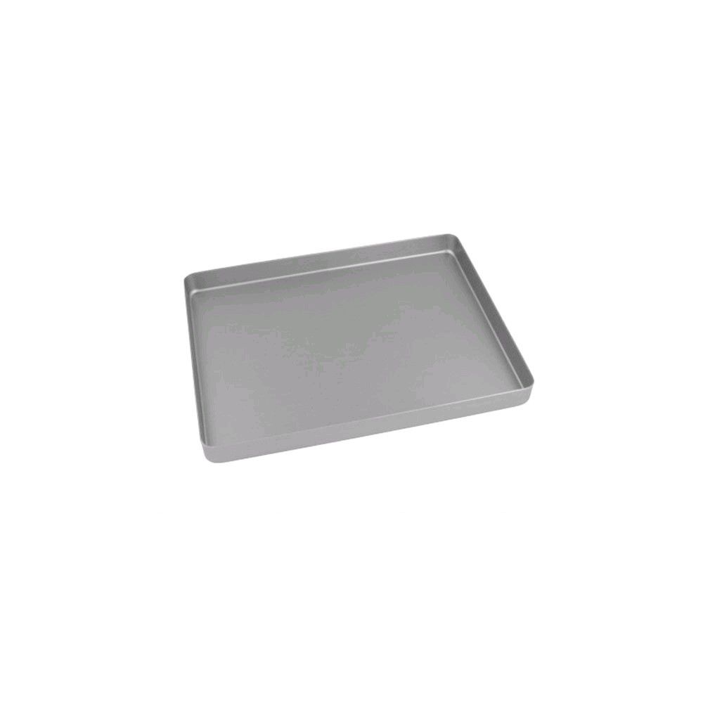 Euronda Mini-Tablett-Boden aus Aluminium, silberfarben, glatt und ungelocht
