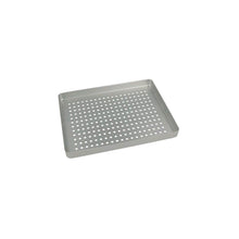 Euronda Mini-Tablett-Boden aus Aluminium, silberfarben, gelocht mit regelmäßigen Öffnungen