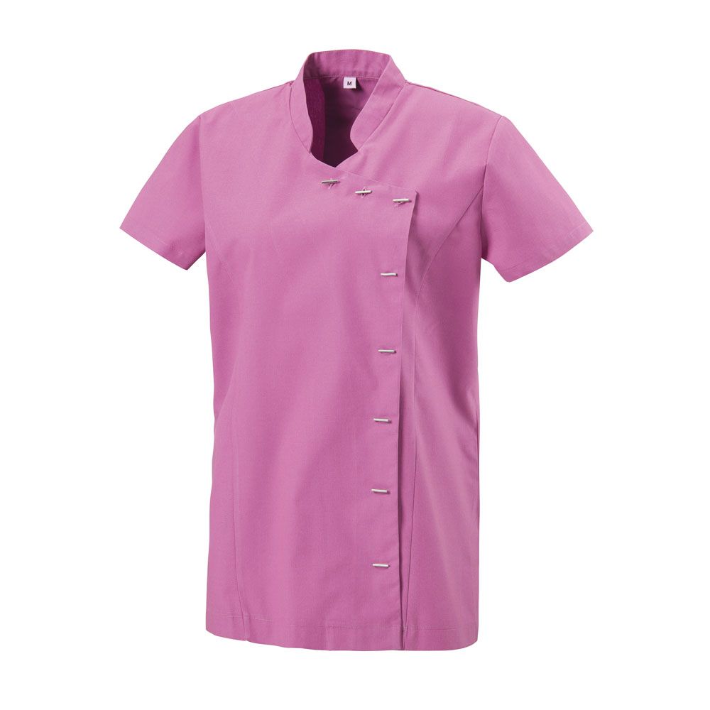 Exner Tunikajacke in Pink mit Umlegekragen und Knopfleiste bis zum Saum