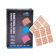 Beige Gitterpflaster mit Kreuzmuster neben Packung
