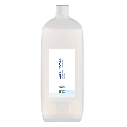 Aceton-Lösungsmittel 1.000 ml in aufrechter Flasche mit Etikett
