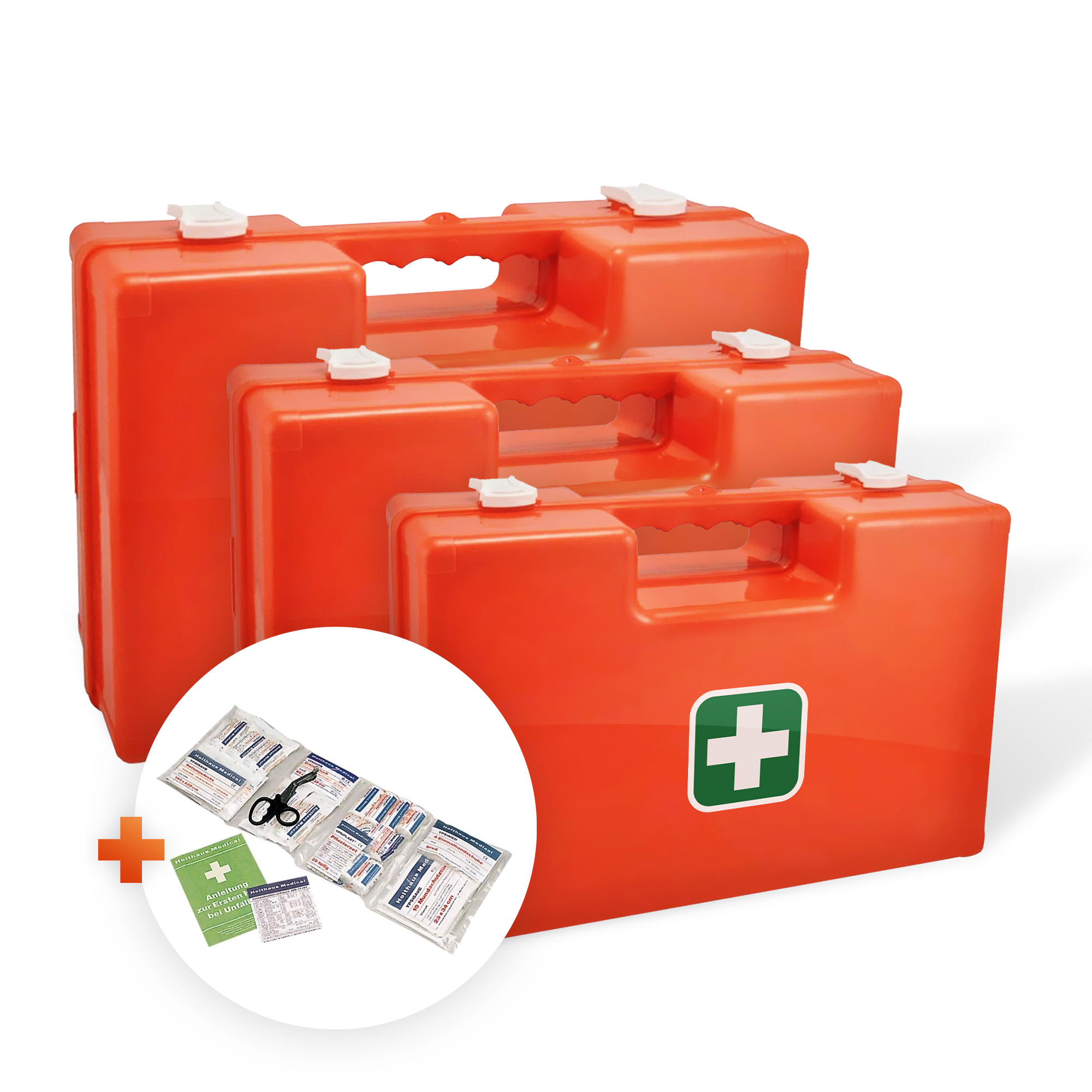 Erste Hilfe Kasten Typ 1 Kunststoff, gefüllt DIN 13157-C - HB Medical e.U.  aus Linz