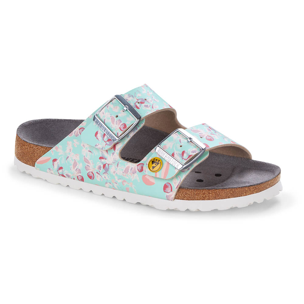 Arizona ESD Antistatisch, Birkenstock, Blumenwiese Minze, Schmal, 35