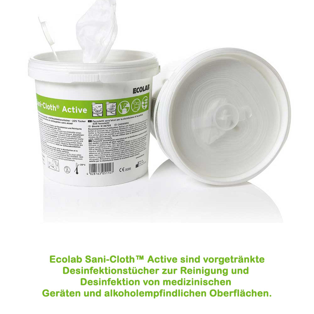 Ecolab Desinfektionstücher Sani-Cloth Active, getränkt, 2 Gr.